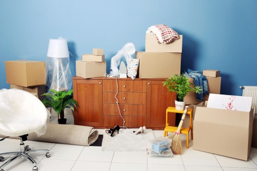 Household items being carefully loaded for a South Hornchurch relocation