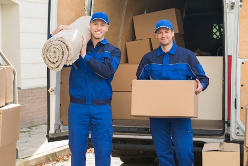 Movers helping with a home relocation in South Hornchurch