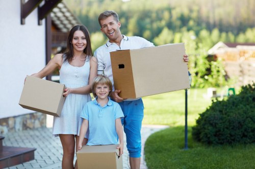 Local movers planning access and parking for a South Hornchurch property