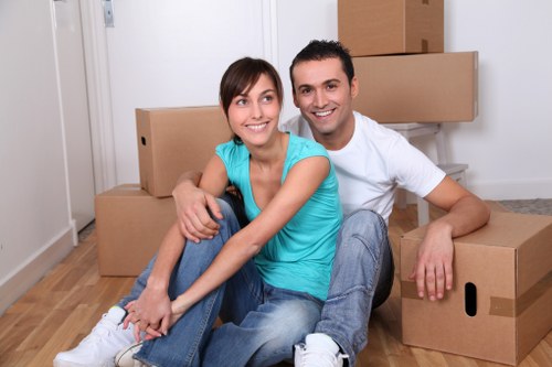 Local movers assisting with a flat move and access planning in South Hornchurch