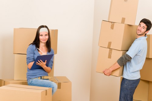 Removal van loading household items for a South Hornchurch move