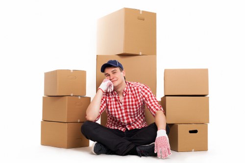 Commercial removal scene for a South Hornchurch office or business move